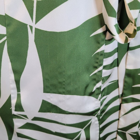 Hutch Womens Finn Tropical Wrap Maxi Dress Size Medium Green Hawaiian Vaca - Picture 2 of 11